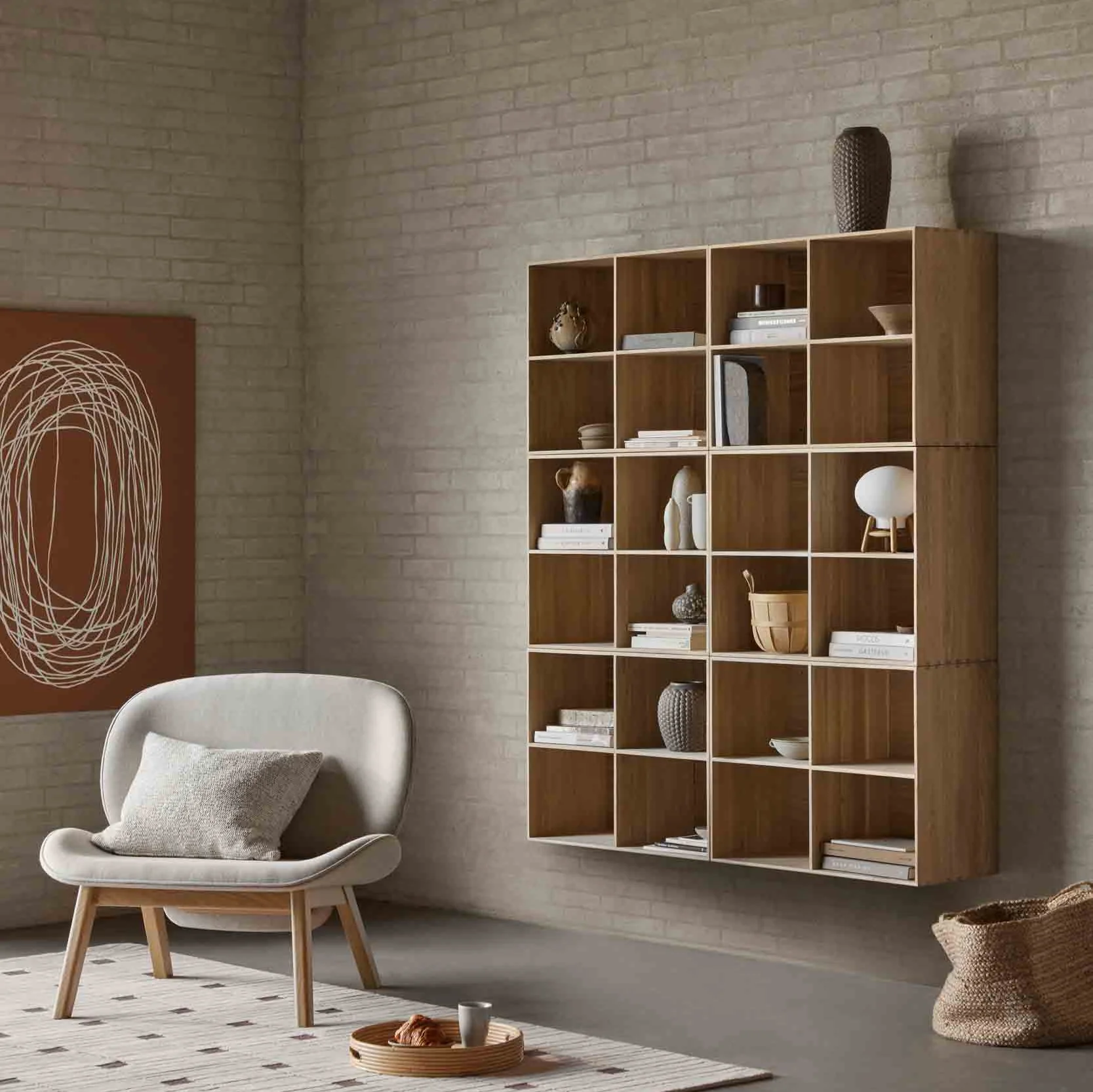B98 - Bogkasser - Eg - 54 x 72 x 32 - Image 6
