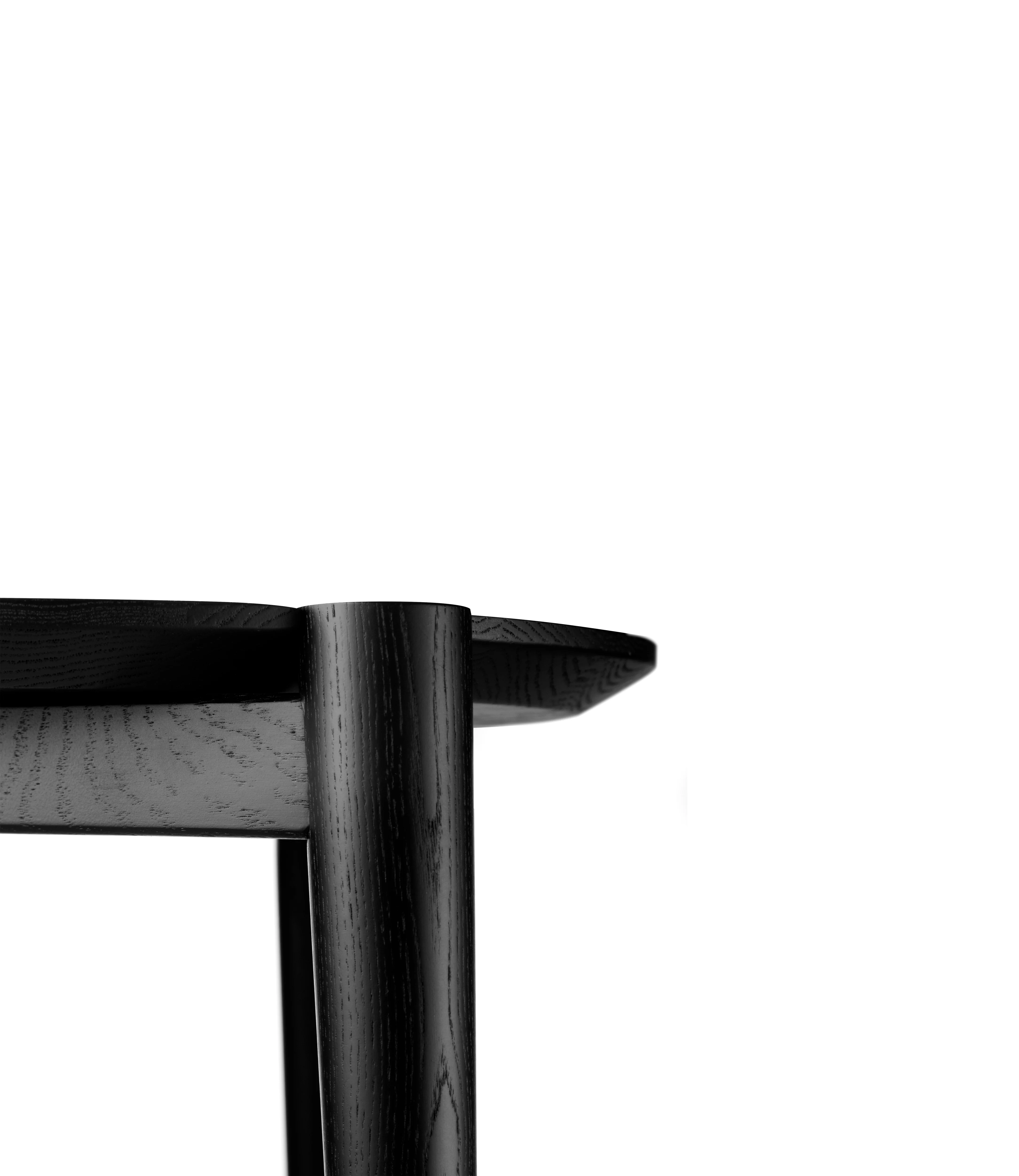 D102 Søs - Sofabord - Eg - Jet Black - Ø85 - Image 3