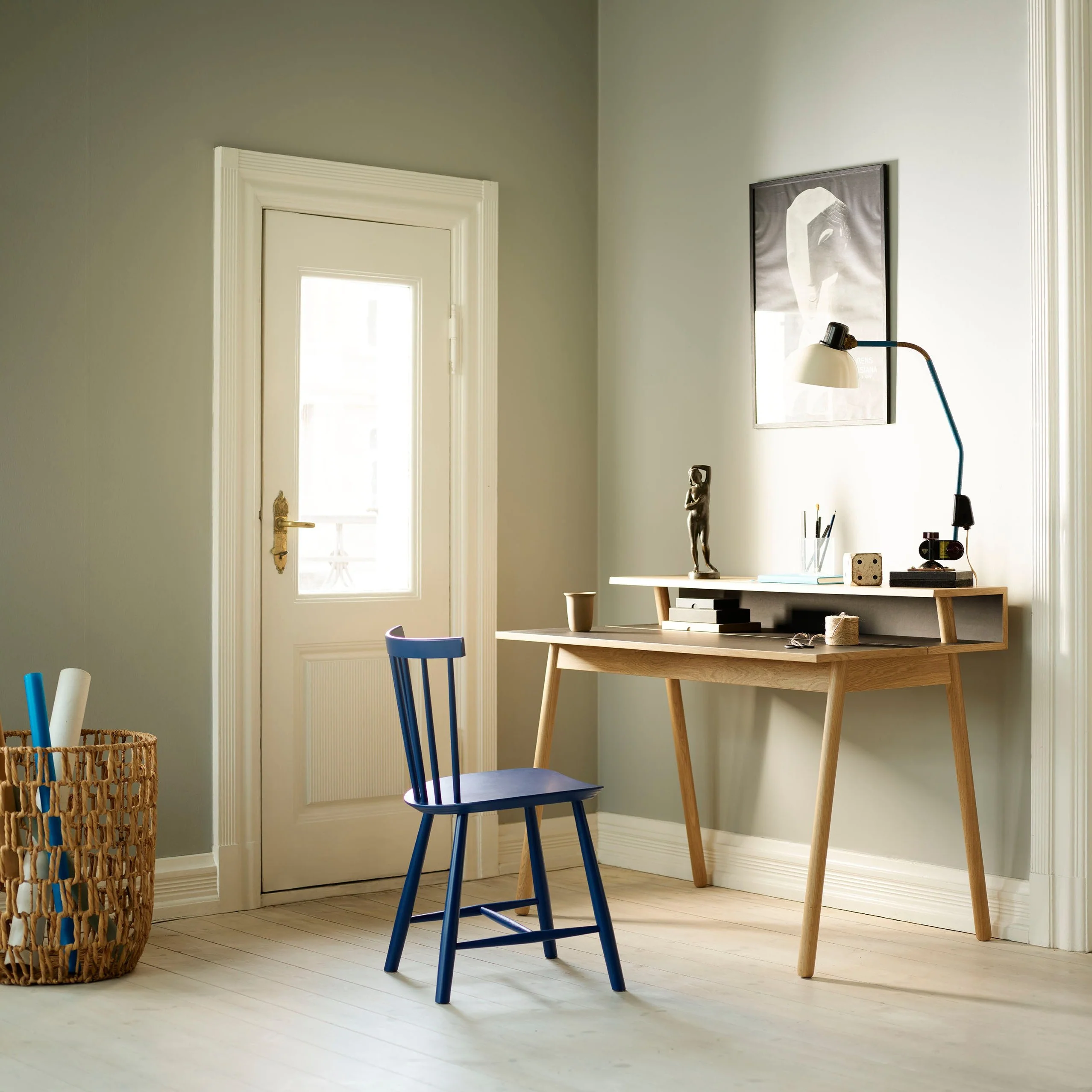 J46 - Stol - Bøg - Dark Blue - Image 3