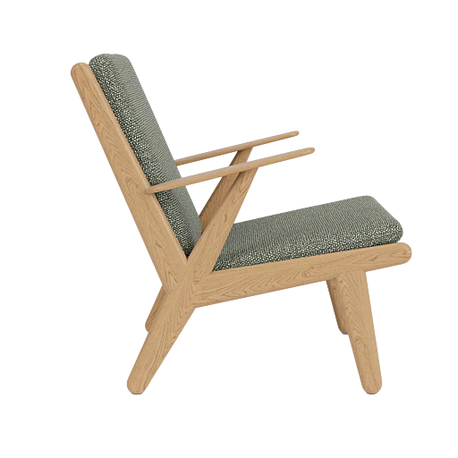 J53 - Lænestol - Eg - Green-Melange (56) - Image 3